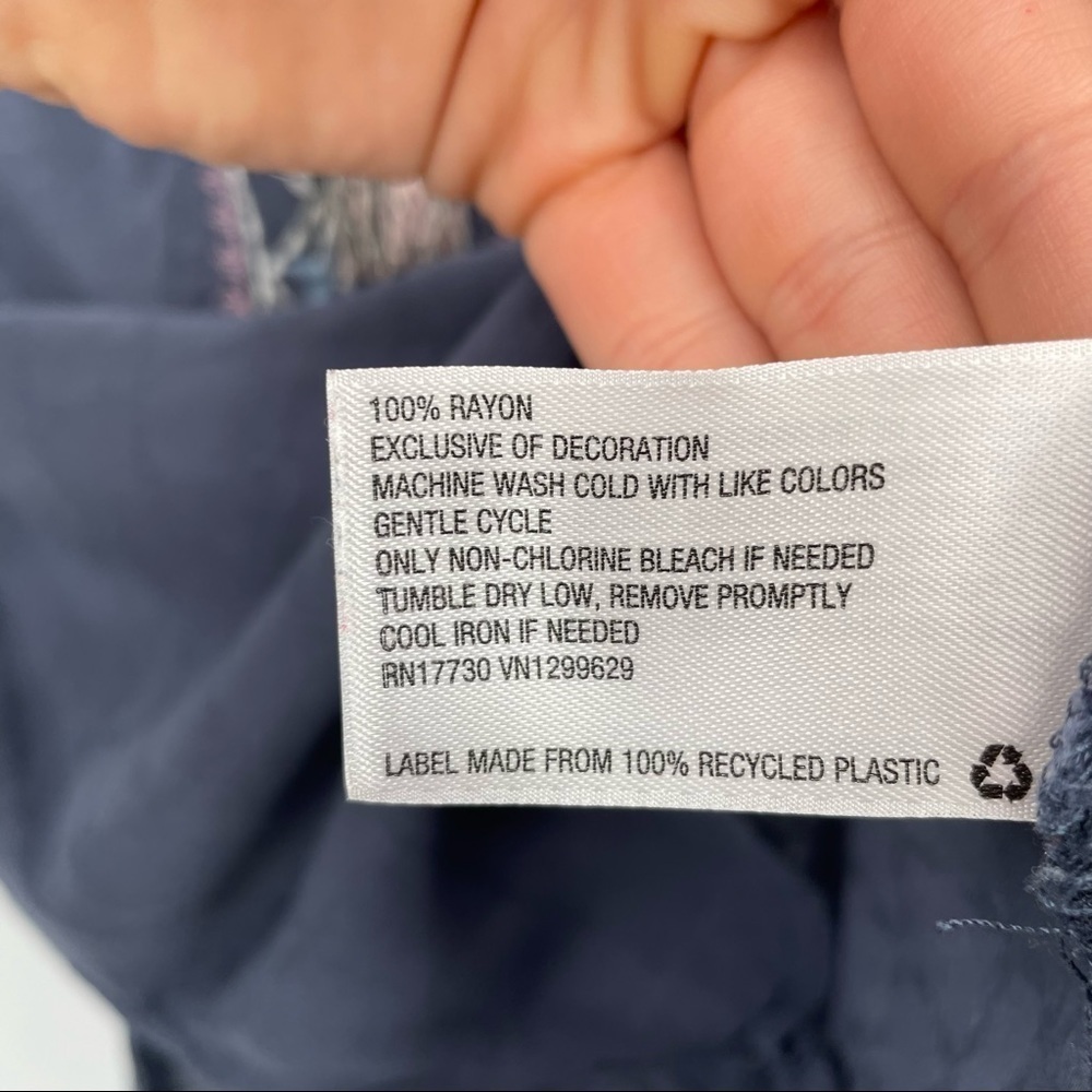 Knox Rose Purple / Blue  Embroidered Boho Top - Picture 13 of 13